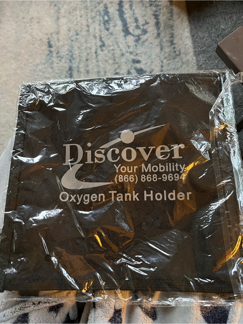 Black Oxygen Tank Holder